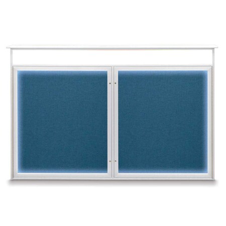 United Visual Products Open Faced Traditional Rounded Corkboard UV647ARC-SATIN-BUFF
